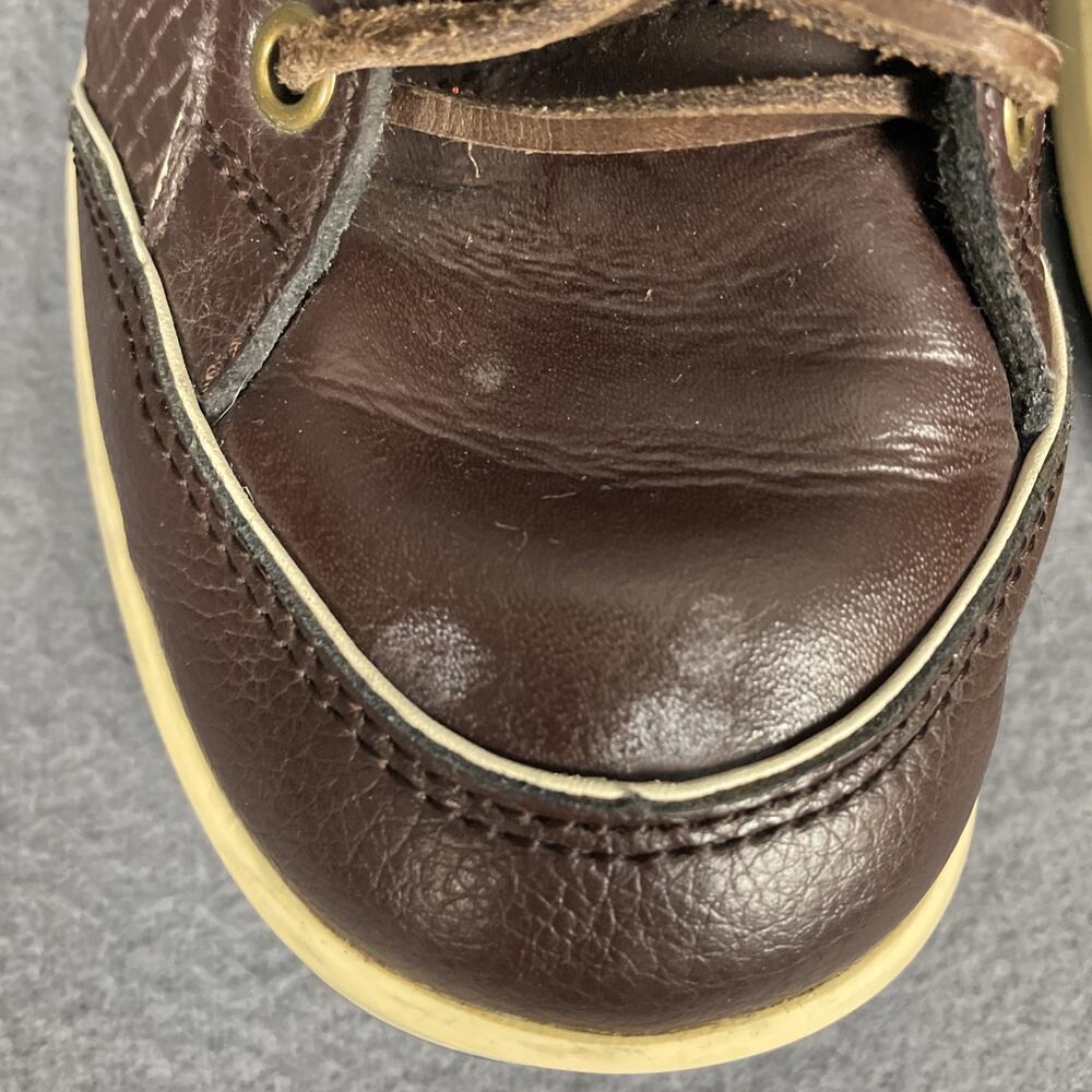 Coogi High Top CM1103 Mens Size 7.5 M Brown Leather Lace Up Strap Sneakers RARE - Picture 5 of 16